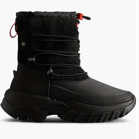 Hunter NWOB Women's Wanderer Short Faux Fur Cold Weather Winter Boots SIZE 5 - Picture 3 of 16